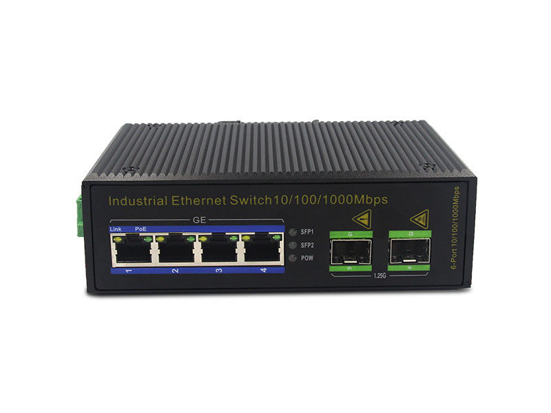 3W IP40 MSG1204P 1000M 100Base-T 섬유 포 이서네트 스위치